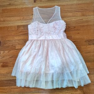New Light Pink Zeagoo Dress Size 14 Side Zip
